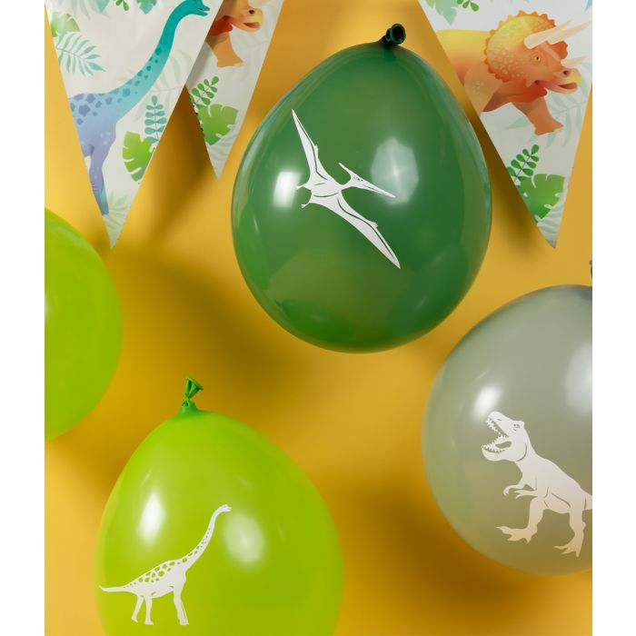 Ballonnen Dinosaurus 8 Stuks