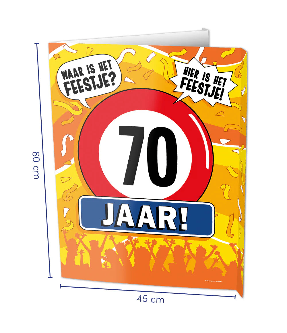 Raambord 70 jaar 60cm