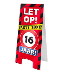 Warning Sign 16 Jaar 62,5cm