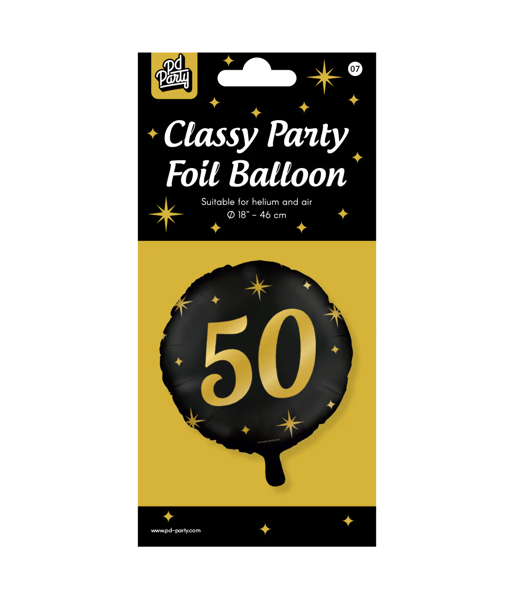 Helium Ballon 50 Jaar 30cm