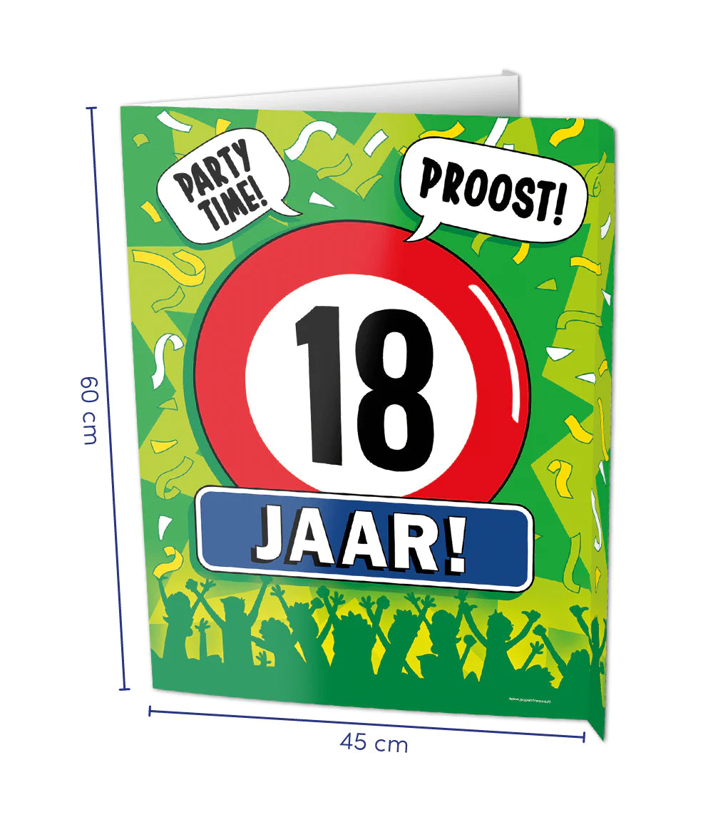 Raambord 18 jaar 60cm