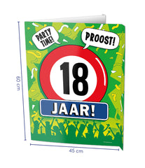 Raambord 18 jaar 60cm