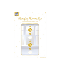 Hangdecoratie 50 Jaar Goud Wit 20,5cm