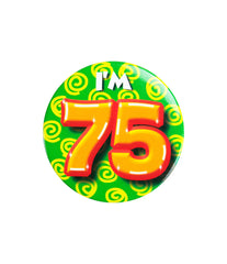 I'm 75 Button 75 Jaar 5,5cm