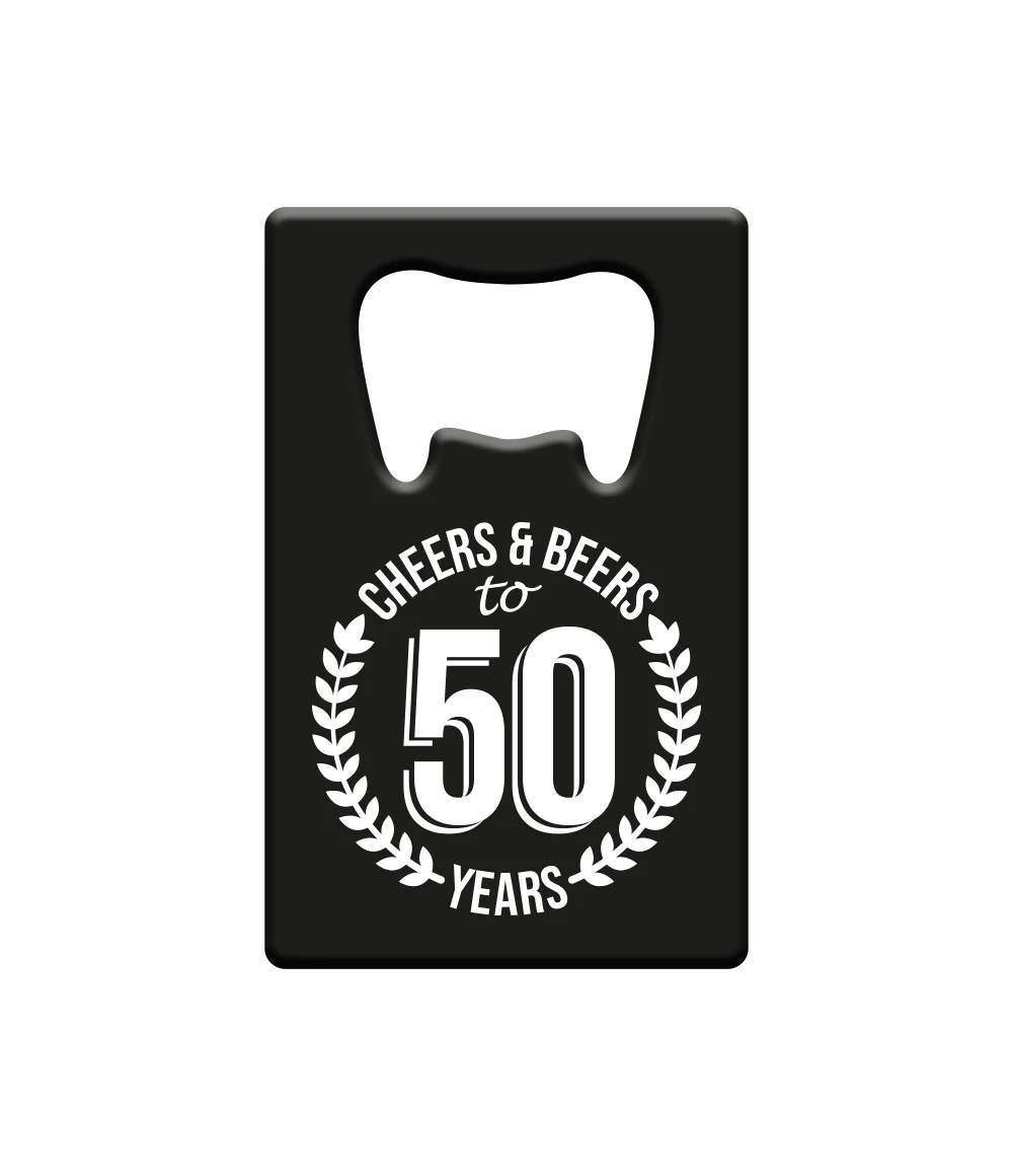 Bieropener 50 Jaar Cheers & Beers