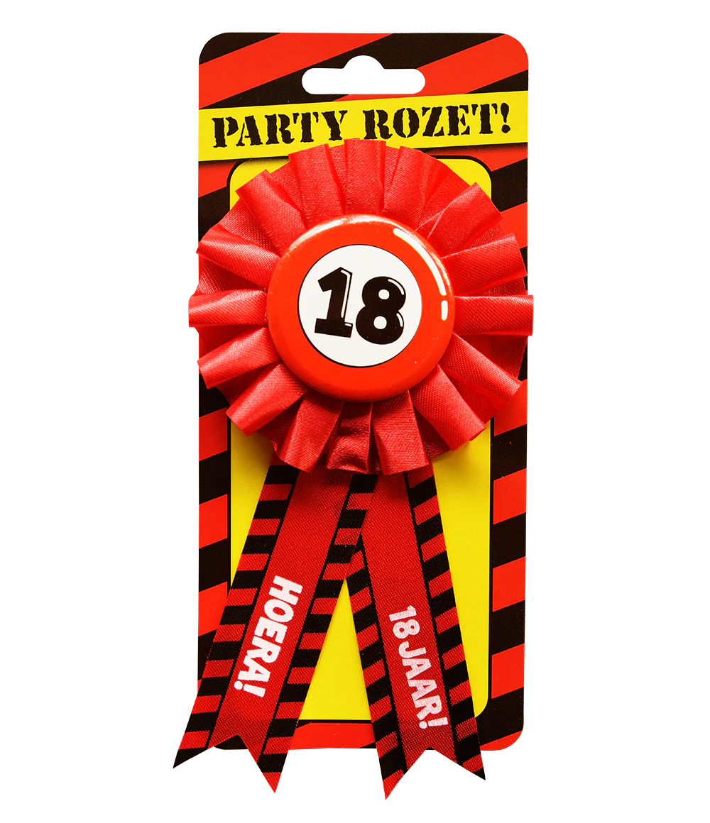 Rozet Hoera 18 Jaar Hoera