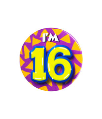 I'm 16 Button 16 Jaar 5,5cm