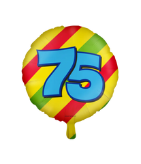 Helium Ballon 75 Jaar 46cm