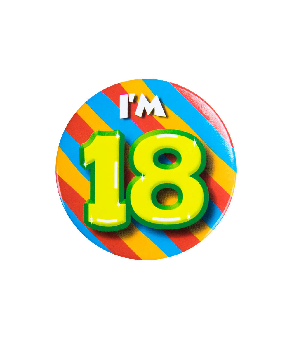 I'm 18 Button 18 Jaar 5,5cm