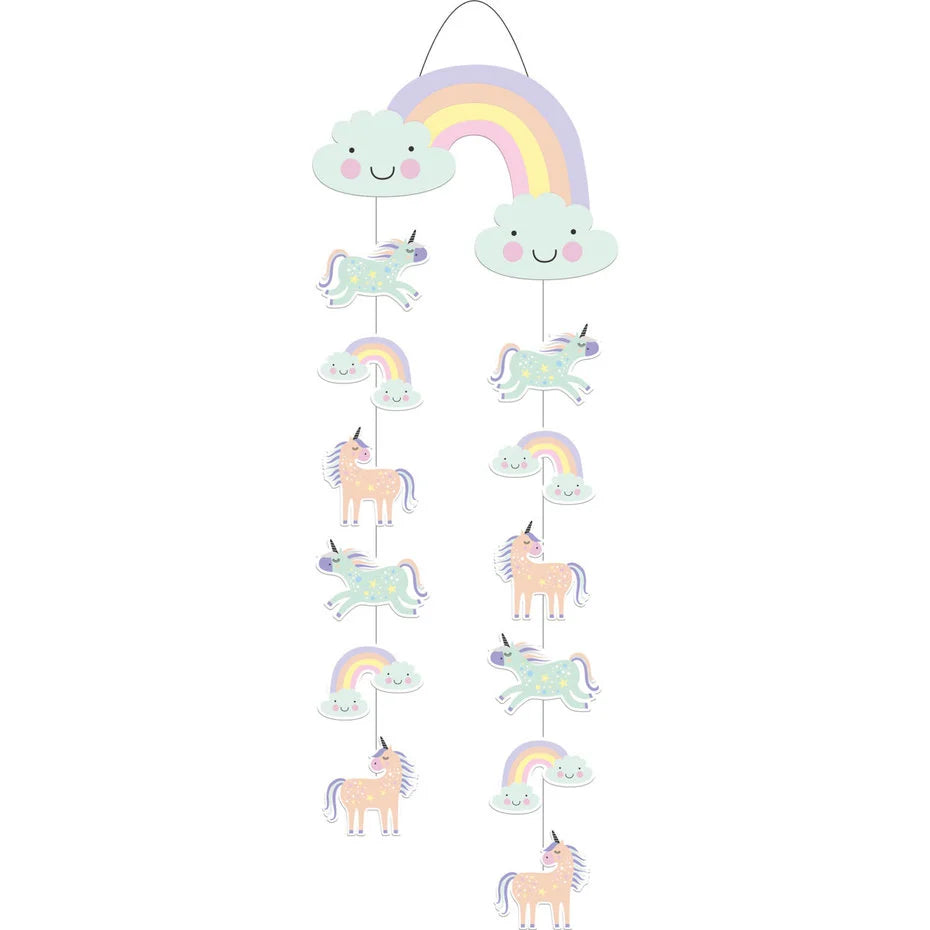 Unicorn & Rainbows Hangdecoratie 30x85cm