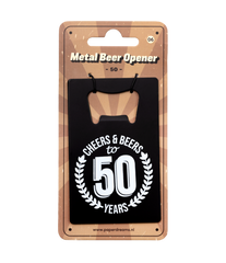 Bieropener 50 Jaar Cheers & Beers