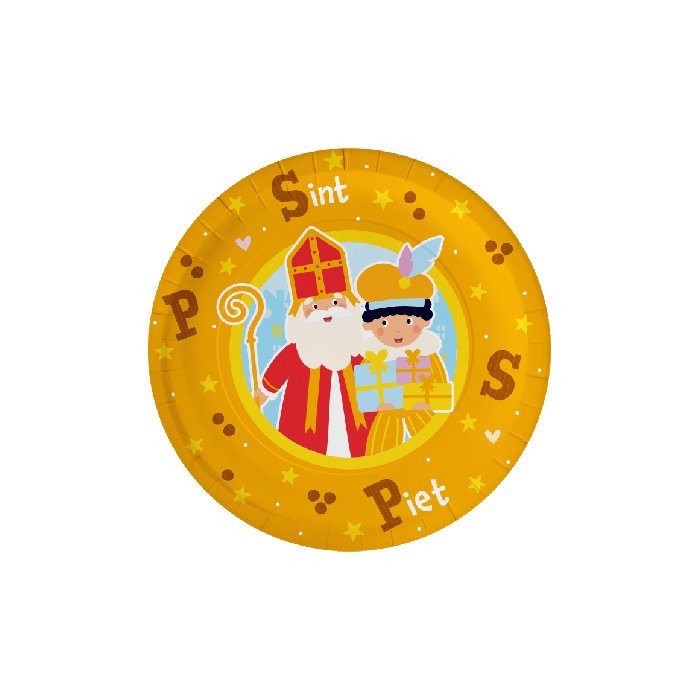 Papieren Bordjes Sinterklaas 8 Stuks