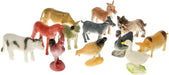 Boerderijdieren Speelset - 12 STUKS - Speelfiguren Assortiment in Zak - 7cm