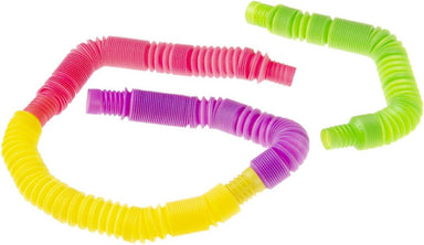 2 Stuks Neon stretch tube - Uitdeelcadeautjes - Grote uittrekbare rietjes - voor Kinderen image 2