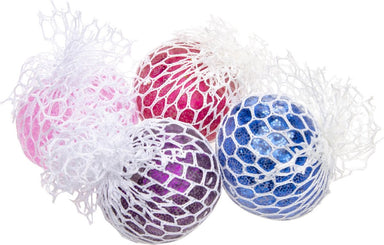 Squeeze Mesh Stress Bal - Glitter - Multikleur - Speelgoed image 2