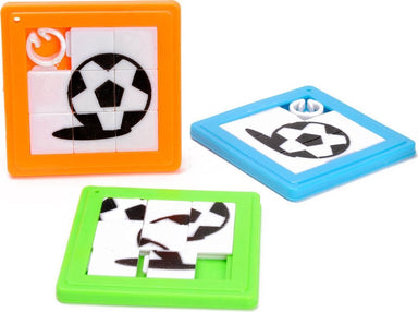 3 Stuks Schuifpuzzel Voetbal - Multikleur - Cadeau - Verjaardag - Voor Kinderen