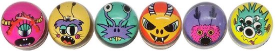 Stuiterballen Monsters - 6 Stuks - Monster - Traktatie voor Kinderen - Cadeau