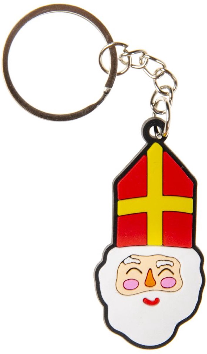 Sleutelhanger Sinterklaas - 12 stuks - Uitdeelcadeautjes - Traktatie voor Kinderen - Verjaardag - Sinterklaas - Piet - Sint image 2