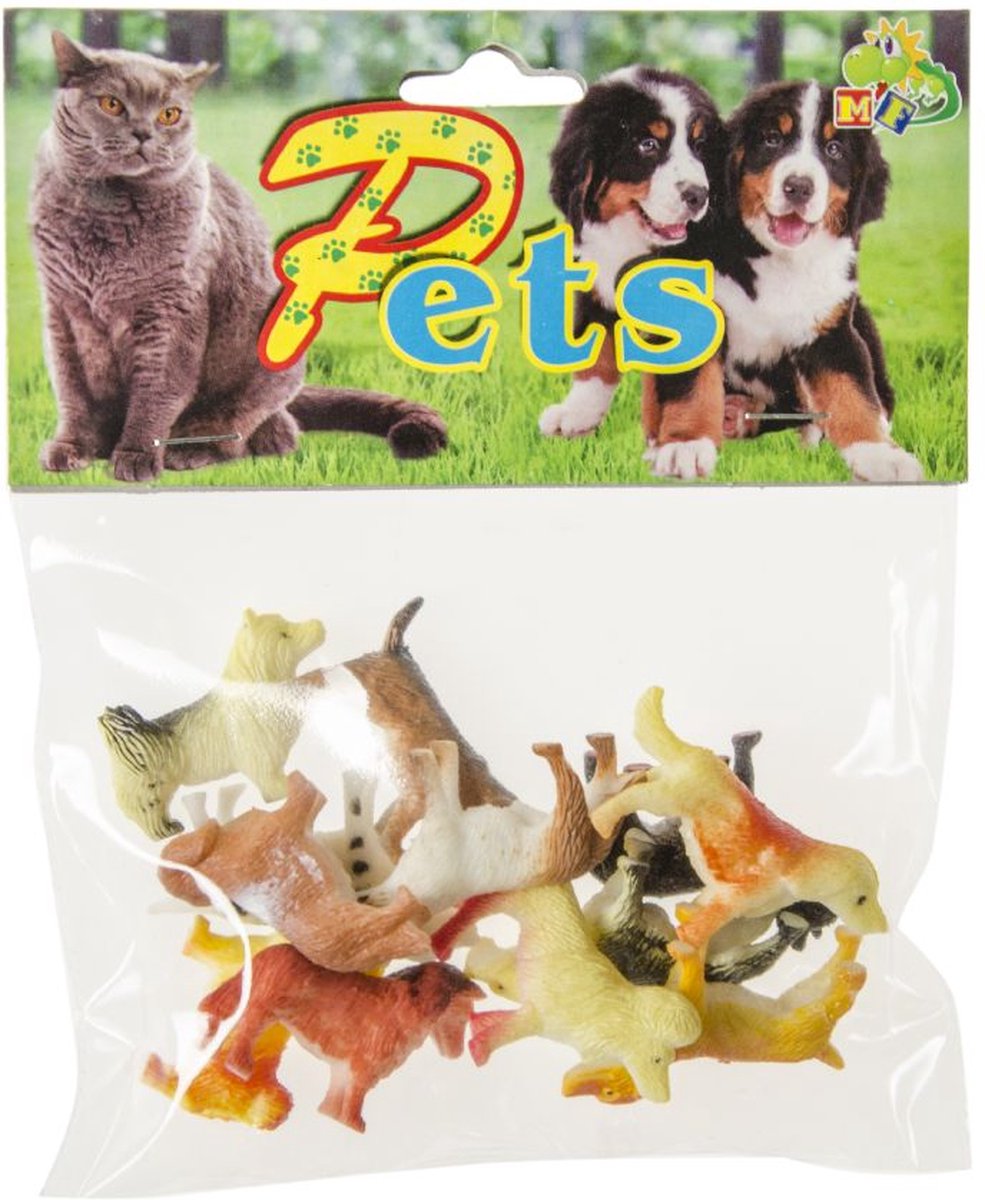 12 Stuks Speelfiguren honden&Katten - Jongens - Meisjes - Speelgoed image 2